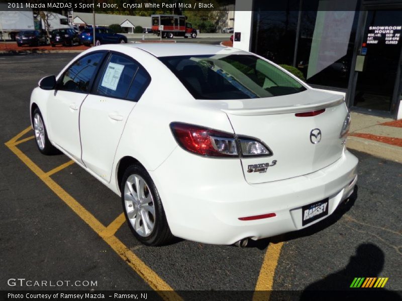 Crystal White Pearl Mica / Black 2011 Mazda MAZDA3 s Sport 4 Door
