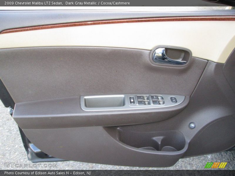 Dark Gray Metallic / Cocoa/Cashmere 2009 Chevrolet Malibu LTZ Sedan