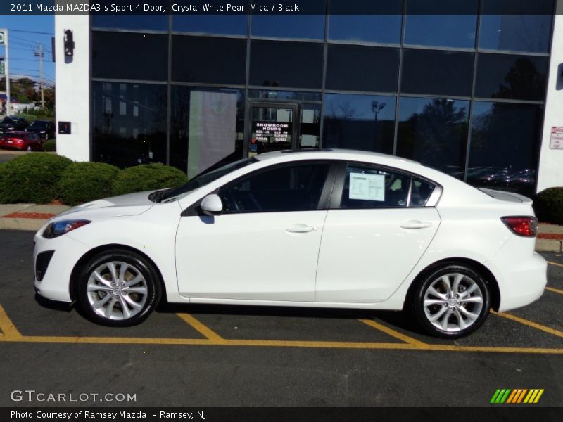 Crystal White Pearl Mica / Black 2011 Mazda MAZDA3 s Sport 4 Door
