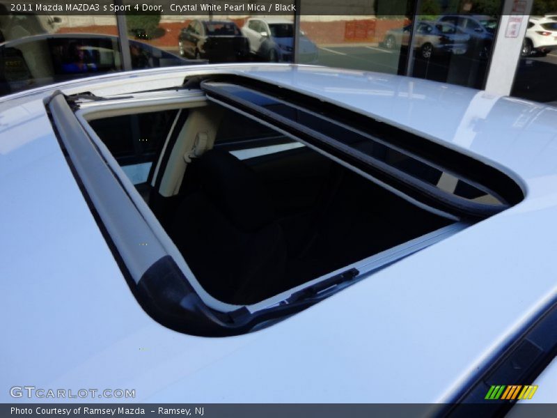 Crystal White Pearl Mica / Black 2011 Mazda MAZDA3 s Sport 4 Door