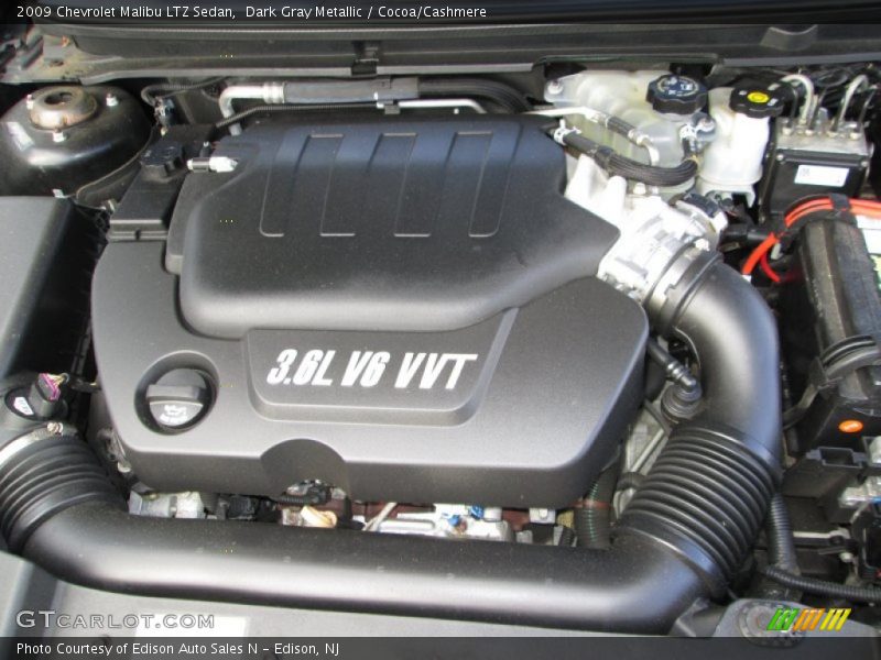 Dark Gray Metallic / Cocoa/Cashmere 2009 Chevrolet Malibu LTZ Sedan