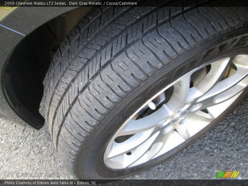 Dark Gray Metallic / Cocoa/Cashmere 2009 Chevrolet Malibu LTZ Sedan