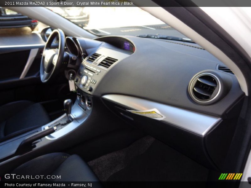 Crystal White Pearl Mica / Black 2011 Mazda MAZDA3 s Sport 4 Door