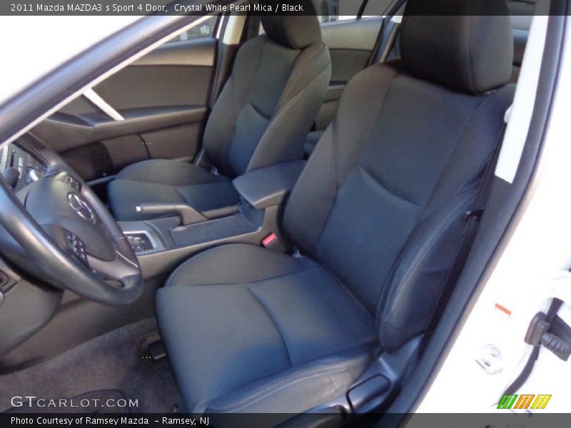 Crystal White Pearl Mica / Black 2011 Mazda MAZDA3 s Sport 4 Door