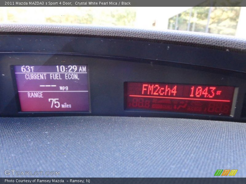 Crystal White Pearl Mica / Black 2011 Mazda MAZDA3 s Sport 4 Door