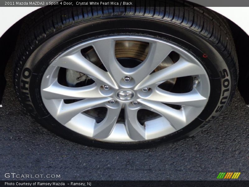 Crystal White Pearl Mica / Black 2011 Mazda MAZDA3 s Sport 4 Door