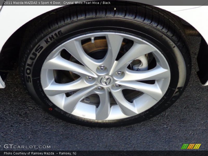 Crystal White Pearl Mica / Black 2011 Mazda MAZDA3 s Sport 4 Door