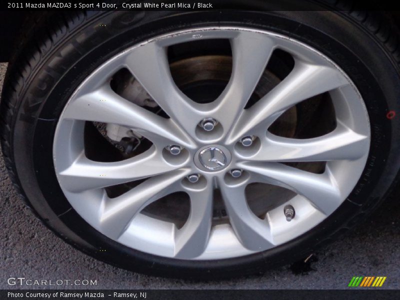 Crystal White Pearl Mica / Black 2011 Mazda MAZDA3 s Sport 4 Door