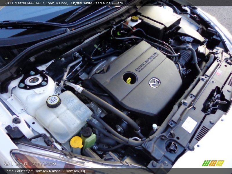 Crystal White Pearl Mica / Black 2011 Mazda MAZDA3 s Sport 4 Door
