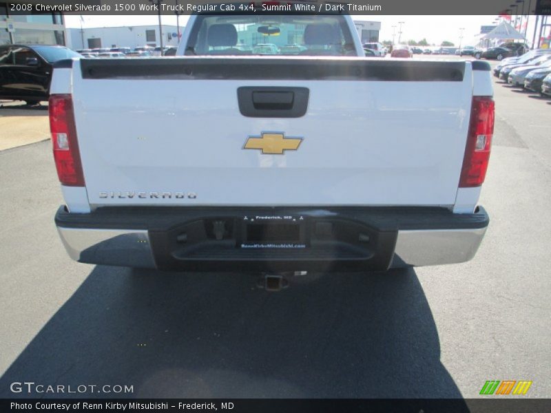 Summit White / Dark Titanium 2008 Chevrolet Silverado 1500 Work Truck Regular Cab 4x4