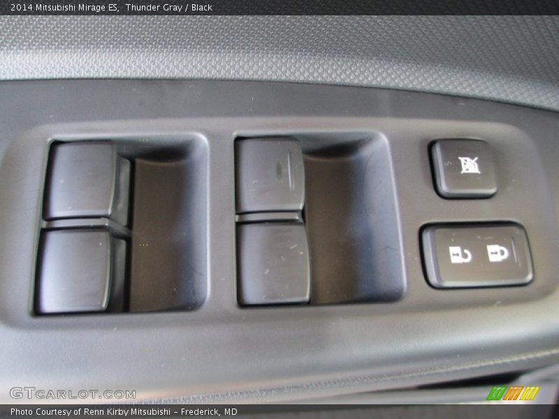 Thunder Gray / Black 2014 Mitsubishi Mirage ES