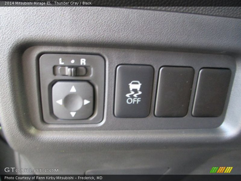 Thunder Gray / Black 2014 Mitsubishi Mirage ES