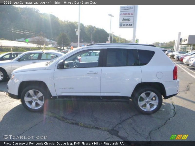 Bright White / Dark Slate Gray 2012 Jeep Compass Latitude 4x4