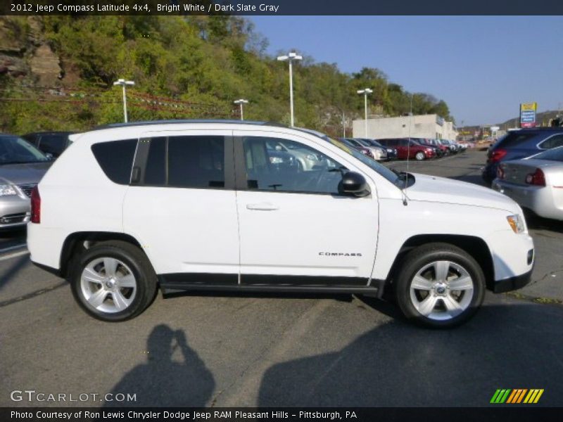 Bright White / Dark Slate Gray 2012 Jeep Compass Latitude 4x4