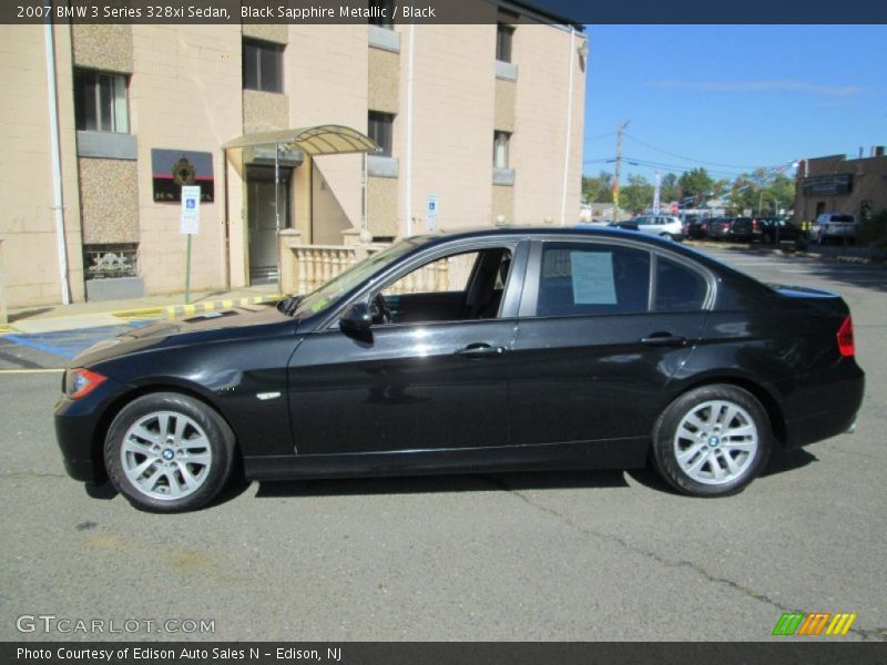 Black Sapphire Metallic / Black 2007 BMW 3 Series 328xi Sedan