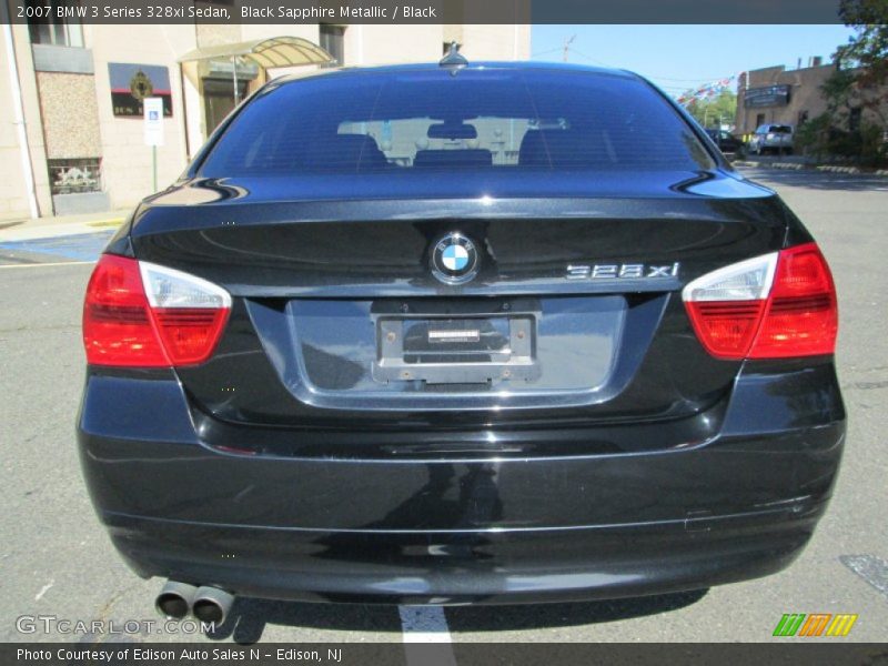 Black Sapphire Metallic / Black 2007 BMW 3 Series 328xi Sedan