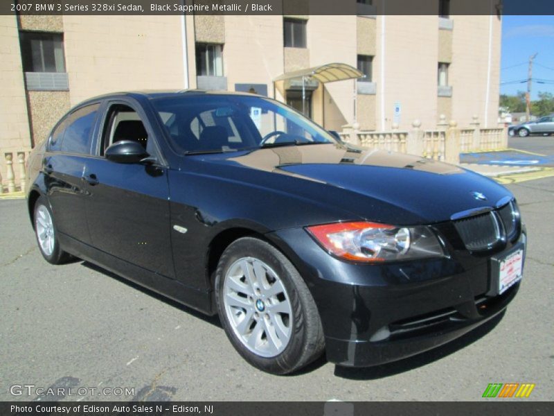 Black Sapphire Metallic / Black 2007 BMW 3 Series 328xi Sedan
