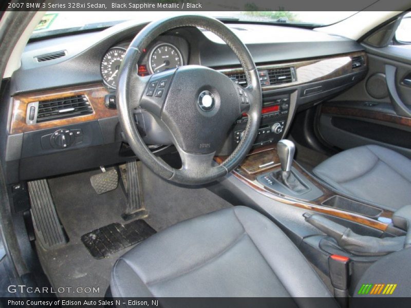 Black Sapphire Metallic / Black 2007 BMW 3 Series 328xi Sedan