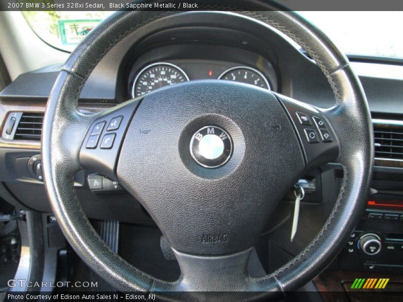 Black Sapphire Metallic / Black 2007 BMW 3 Series 328xi Sedan