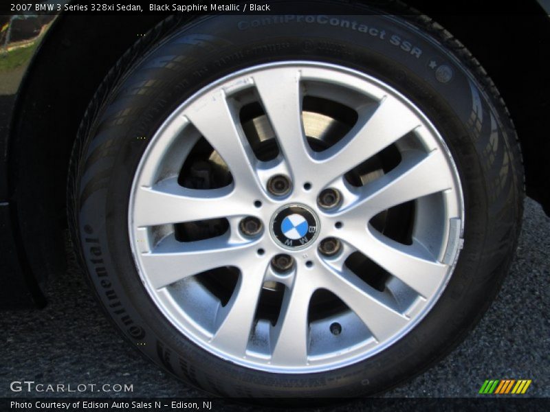 Black Sapphire Metallic / Black 2007 BMW 3 Series 328xi Sedan
