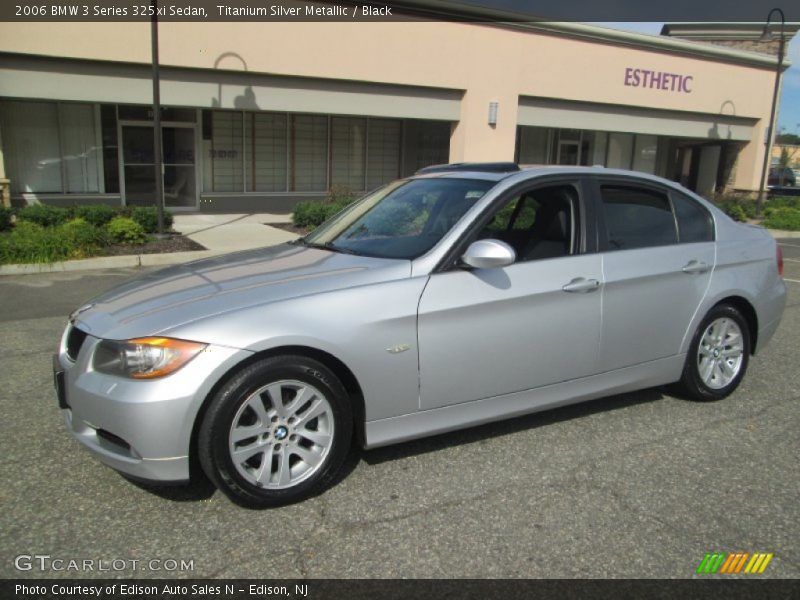 Titanium Silver Metallic / Black 2006 BMW 3 Series 325xi Sedan