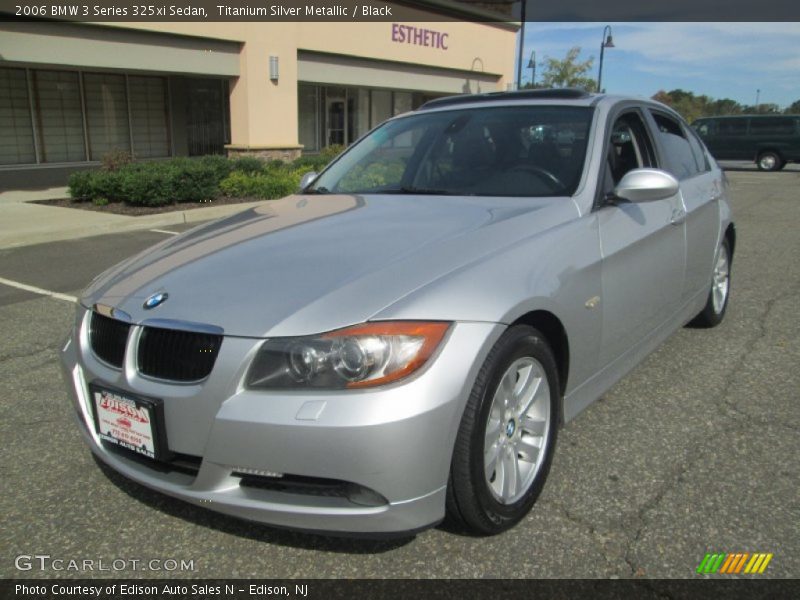 Titanium Silver Metallic / Black 2006 BMW 3 Series 325xi Sedan