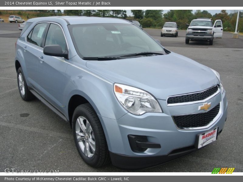 Silver Topaz Metallic / Jet Black 2014 Chevrolet Equinox LS