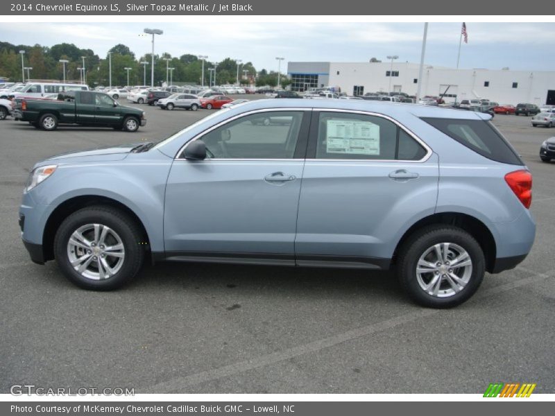 Silver Topaz Metallic / Jet Black 2014 Chevrolet Equinox LS