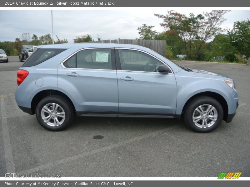 Silver Topaz Metallic / Jet Black 2014 Chevrolet Equinox LS