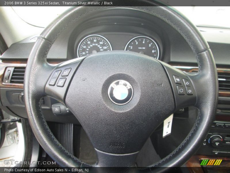 Titanium Silver Metallic / Black 2006 BMW 3 Series 325xi Sedan