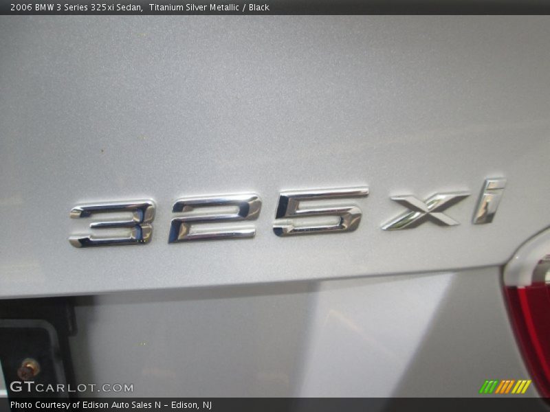 Titanium Silver Metallic / Black 2006 BMW 3 Series 325xi Sedan