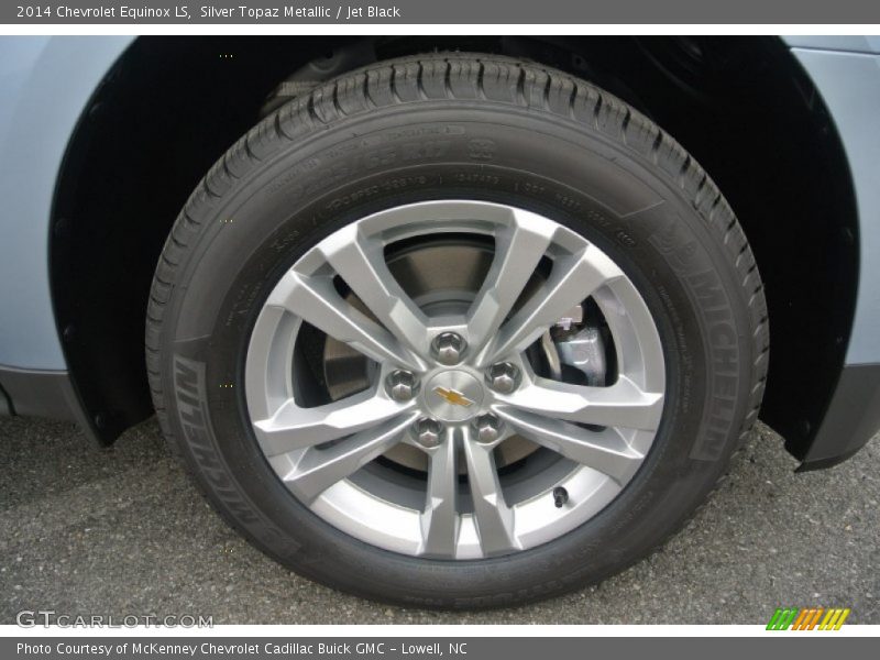 Silver Topaz Metallic / Jet Black 2014 Chevrolet Equinox LS
