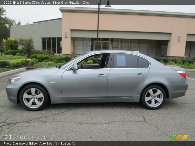 Silver Grey Metallic / Grey 2006 BMW 5 Series 530xi Sedan