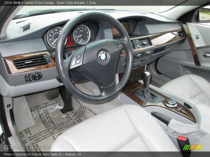 Silver Grey Metallic / Grey 2006 BMW 5 Series 530xi Sedan