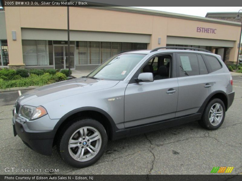 Silver Gray Metallic / Black 2005 BMW X3 3.0i