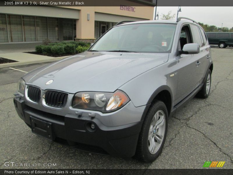Silver Gray Metallic / Black 2005 BMW X3 3.0i