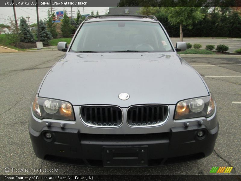 Silver Gray Metallic / Black 2005 BMW X3 3.0i