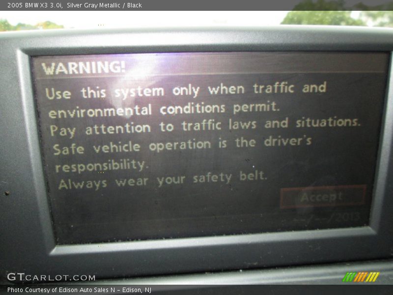 Silver Gray Metallic / Black 2005 BMW X3 3.0i
