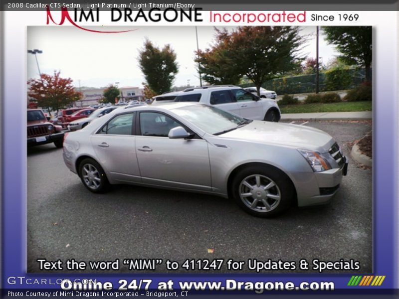 Light Platinum / Light Titanium/Ebony 2008 Cadillac CTS Sedan