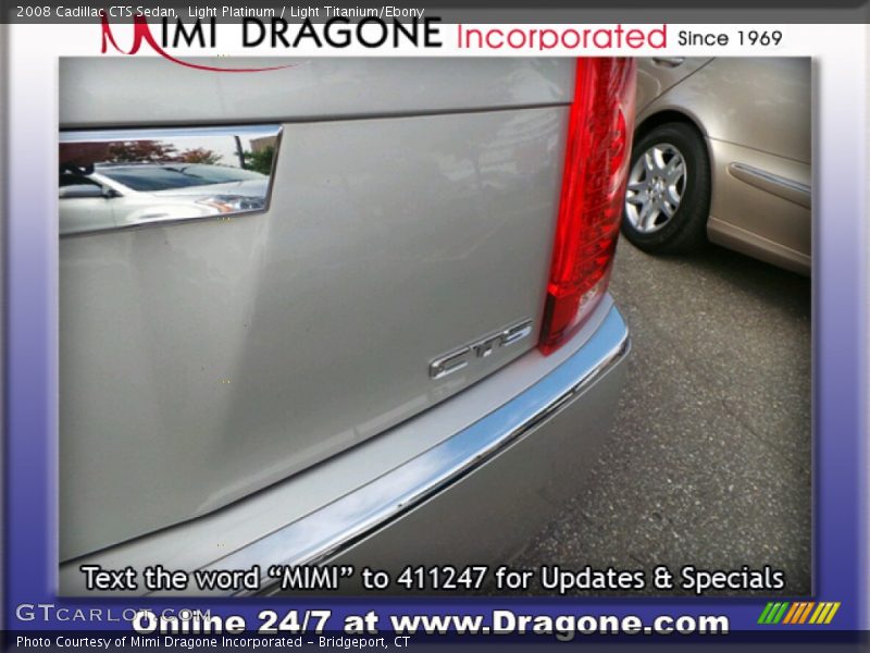 Light Platinum / Light Titanium/Ebony 2008 Cadillac CTS Sedan