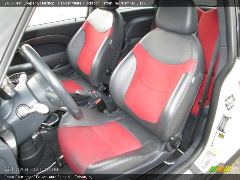 Pepper White / Octagon Tartan Red/Panther Black 2006 Mini Cooper S Hardtop
