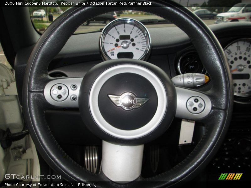 Pepper White / Octagon Tartan Red/Panther Black 2006 Mini Cooper S Hardtop