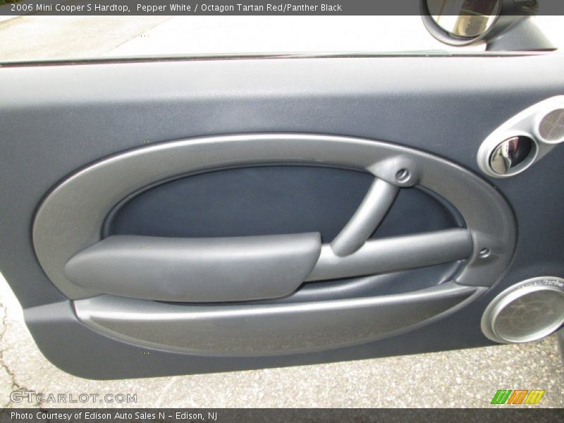 Pepper White / Octagon Tartan Red/Panther Black 2006 Mini Cooper S Hardtop