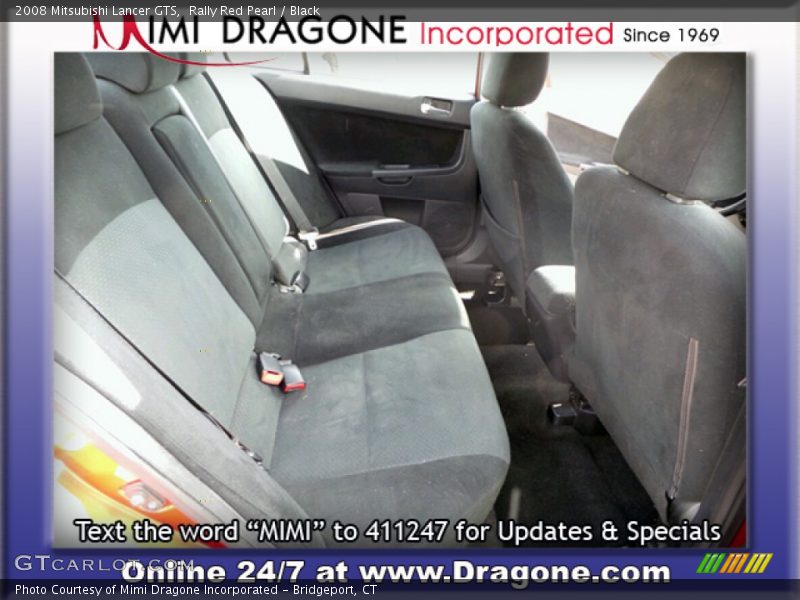 Rally Red Pearl / Black 2008 Mitsubishi Lancer GTS
