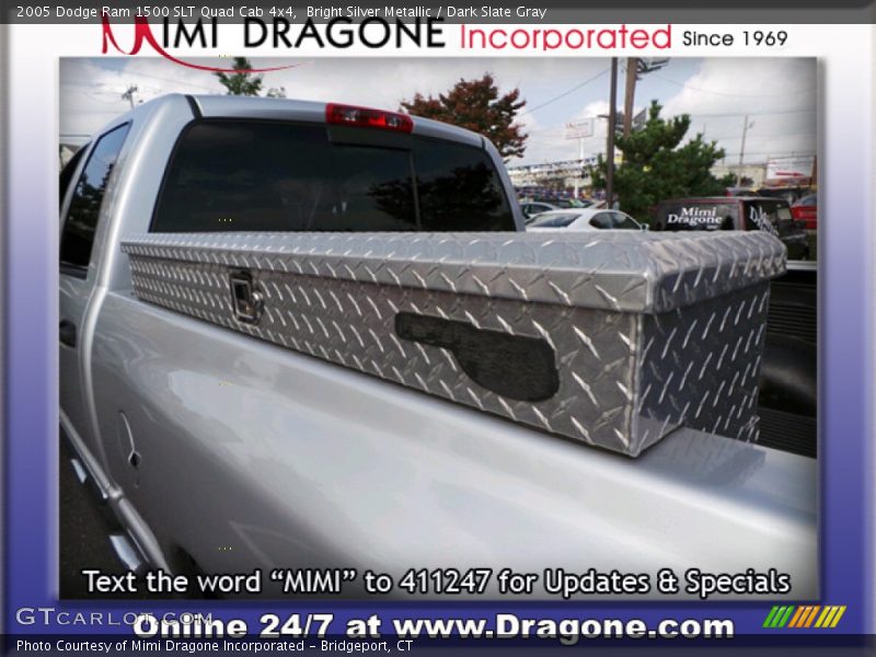 Bright Silver Metallic / Dark Slate Gray 2005 Dodge Ram 1500 SLT Quad Cab 4x4