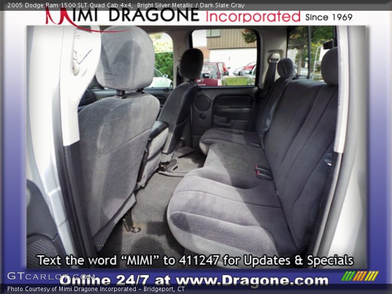 Bright Silver Metallic / Dark Slate Gray 2005 Dodge Ram 1500 SLT Quad Cab 4x4