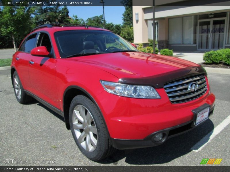 Laser Red / Graphite Black 2003 Infiniti FX 35 AWD