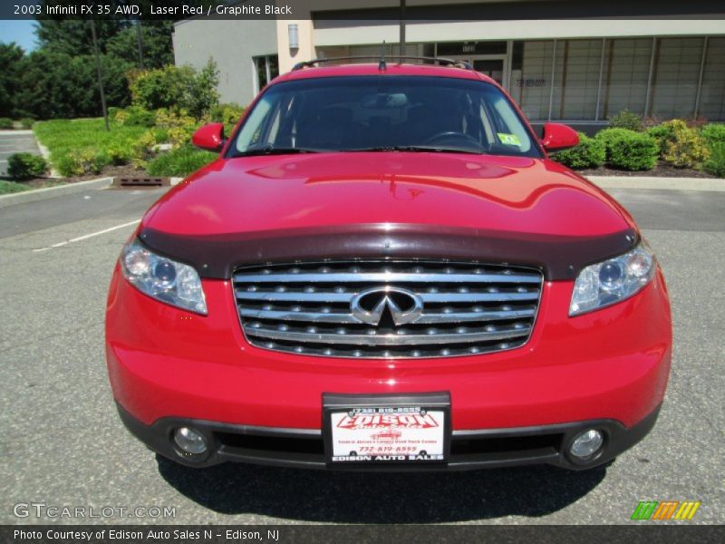 Laser Red / Graphite Black 2003 Infiniti FX 35 AWD