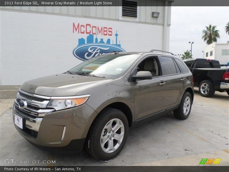 Mineral Gray Metallic / Medium Light Stone 2013 Ford Edge SEL