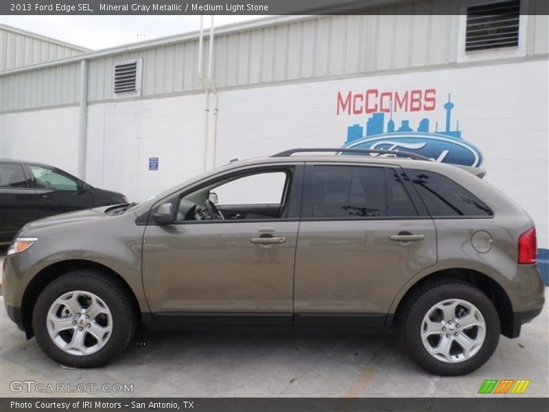 Mineral Gray Metallic / Medium Light Stone 2013 Ford Edge SEL